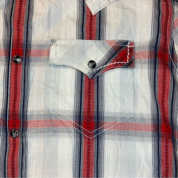 Cody James Rough Talk Plaid Long Sleeve Western Shirt Regular Fit Snap Button S - Picture 3 of 13